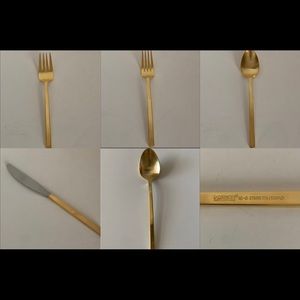 Cambridge Gold Chop 8 Flatware Dinner 5 Piece